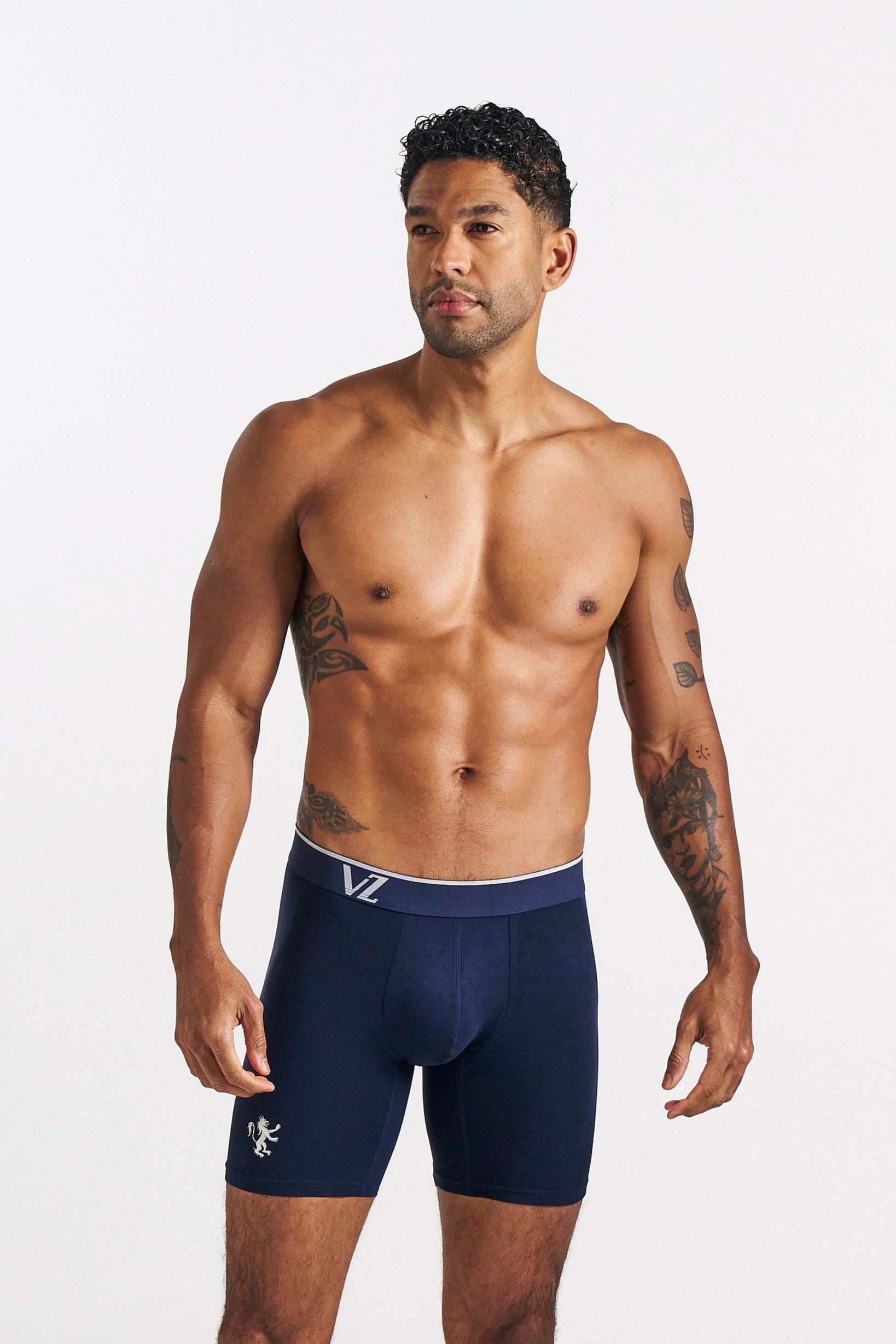 Blue on White Men's Underwear
