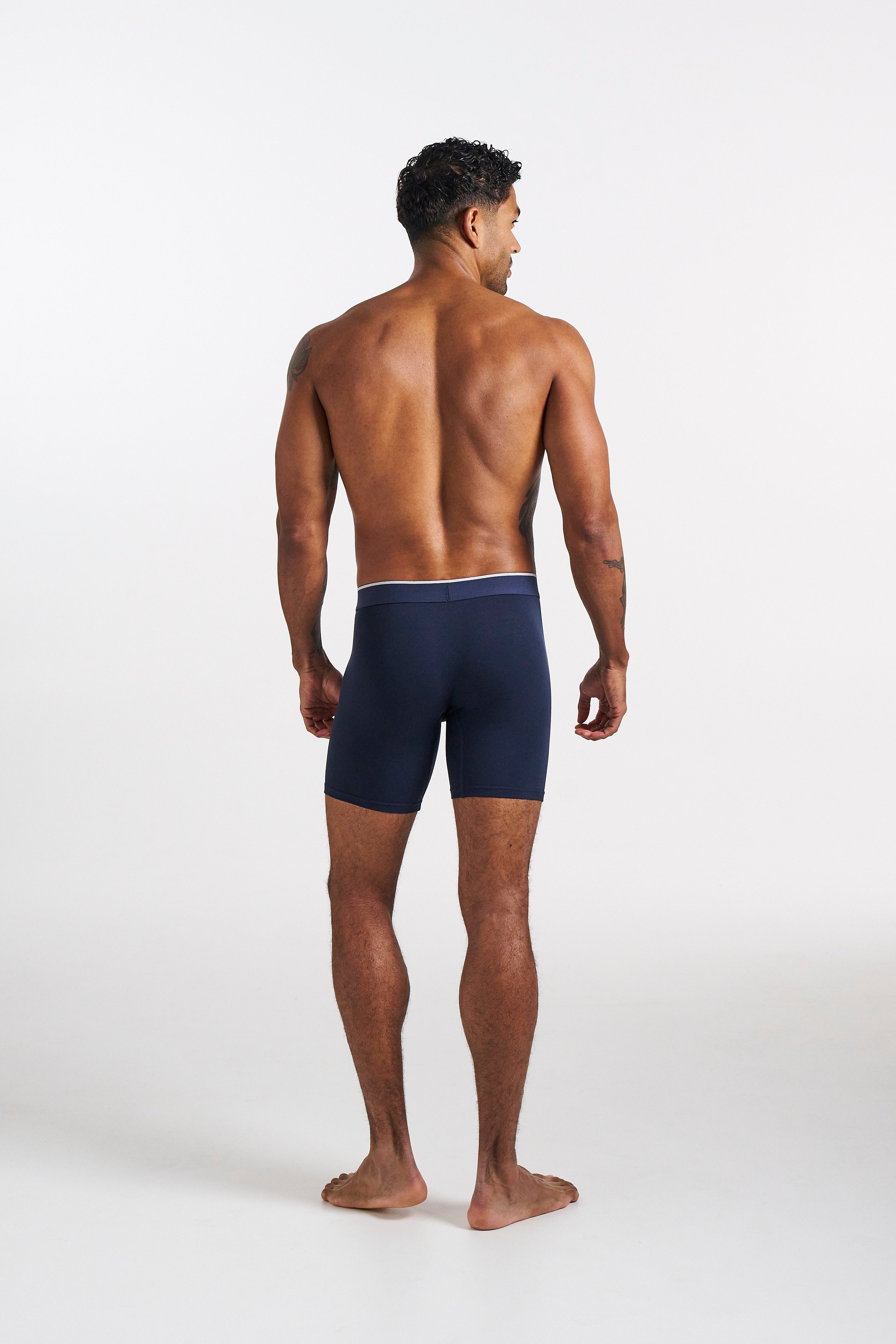 Blue on White Men's Underwear
