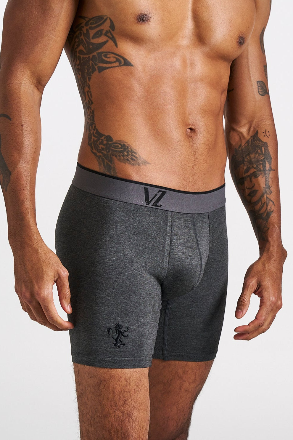 Grey on Black Men's Underwear