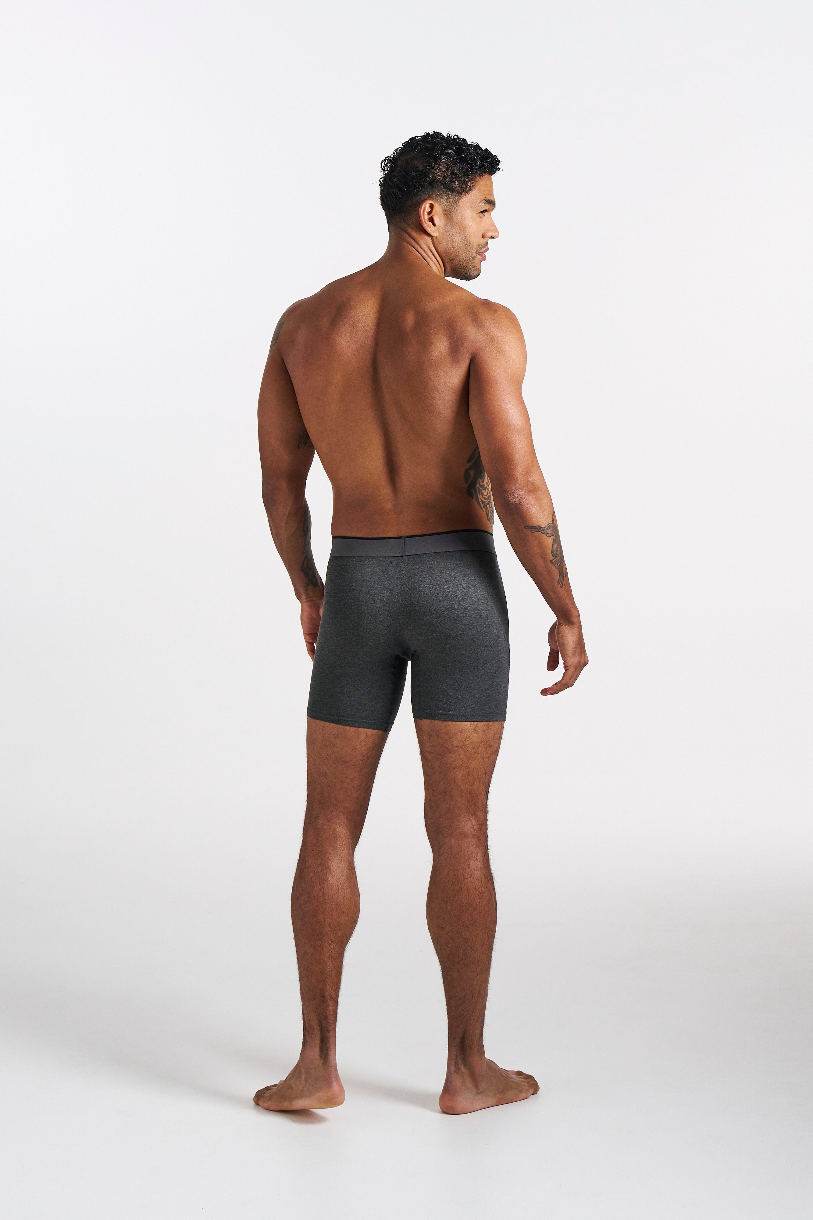 Grey on Black Men's Underwear